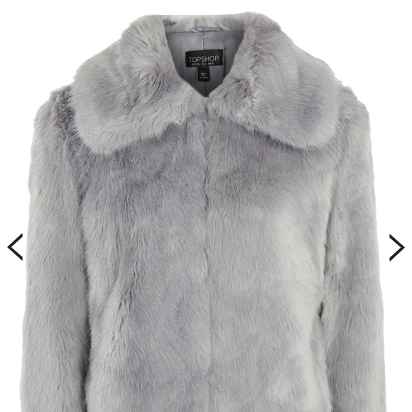 BNWT ❤️ TOPSHOP • faux fur coat - Picture 4 of 7